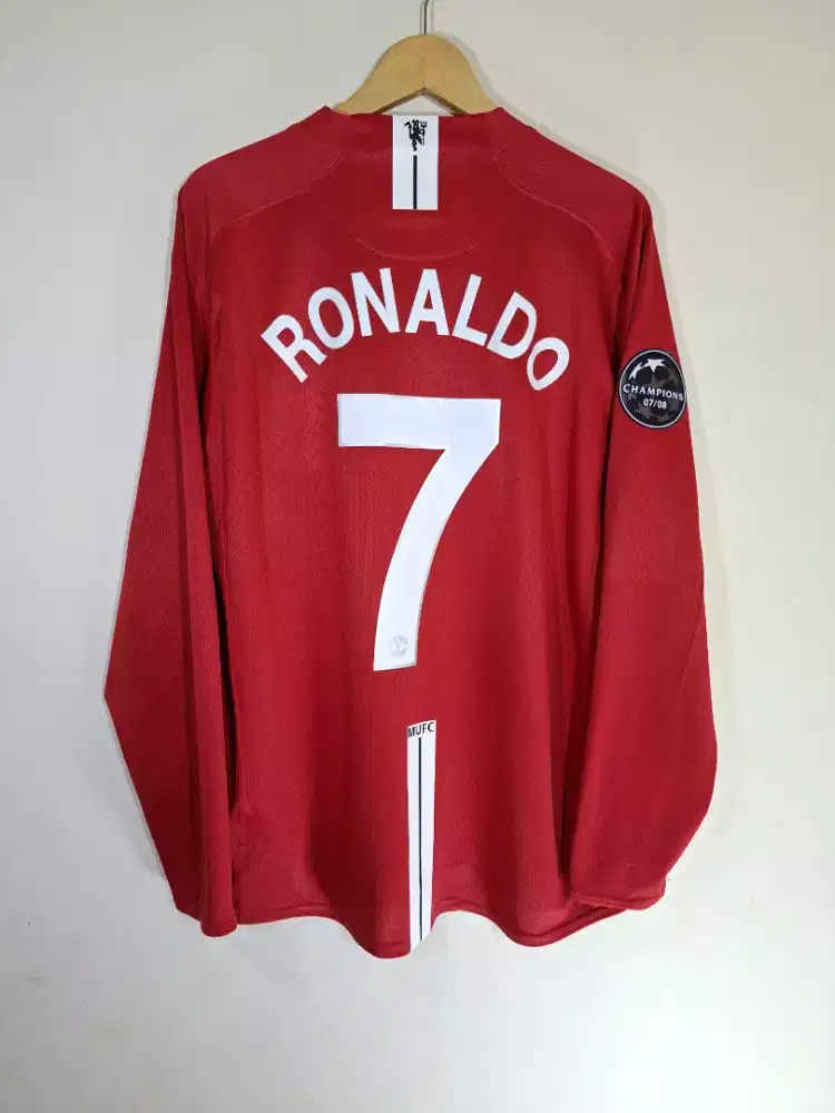 Jersey baju bola original manchester united mu 2008 2009 XL ronaldo