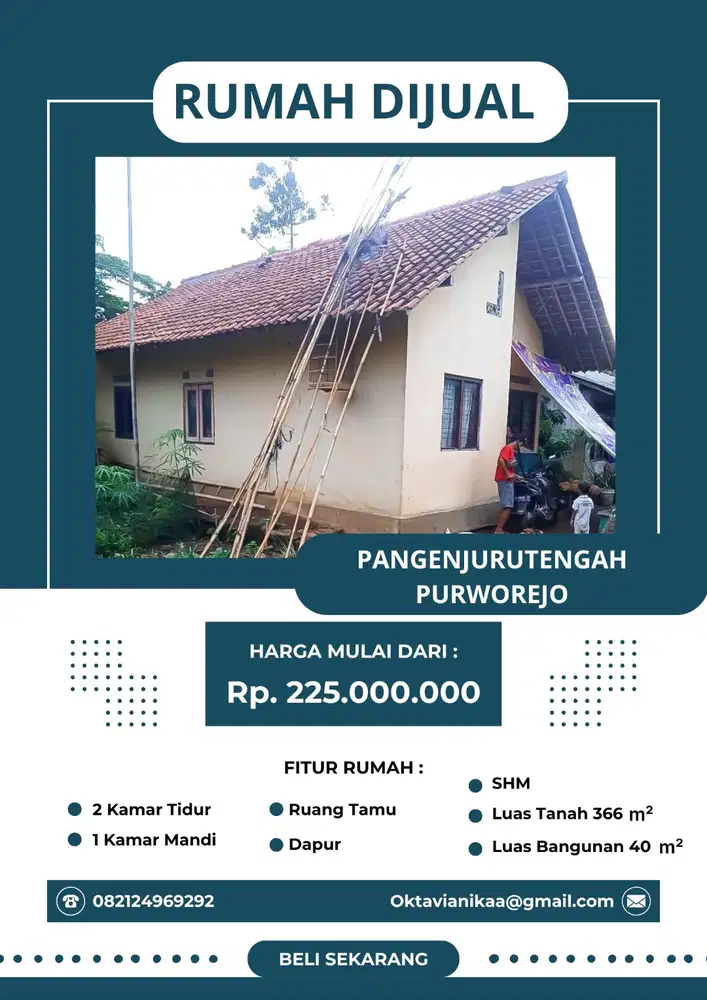 Dijual Cepat Rumah di Purworejo
