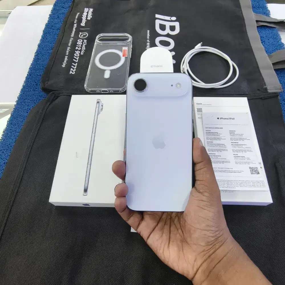 Iphone 17 Air Pakai 3 Bln 99,9% like new BH 100 cc 70 Grs resmi iBox