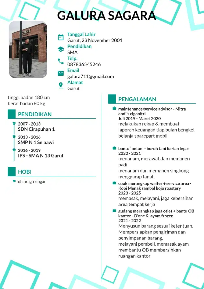 Mencari pekerjaan, kalo bisa yg ada mess nya