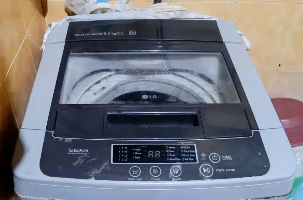 DIJUAL Mesin Cuci LG inverter 8kg