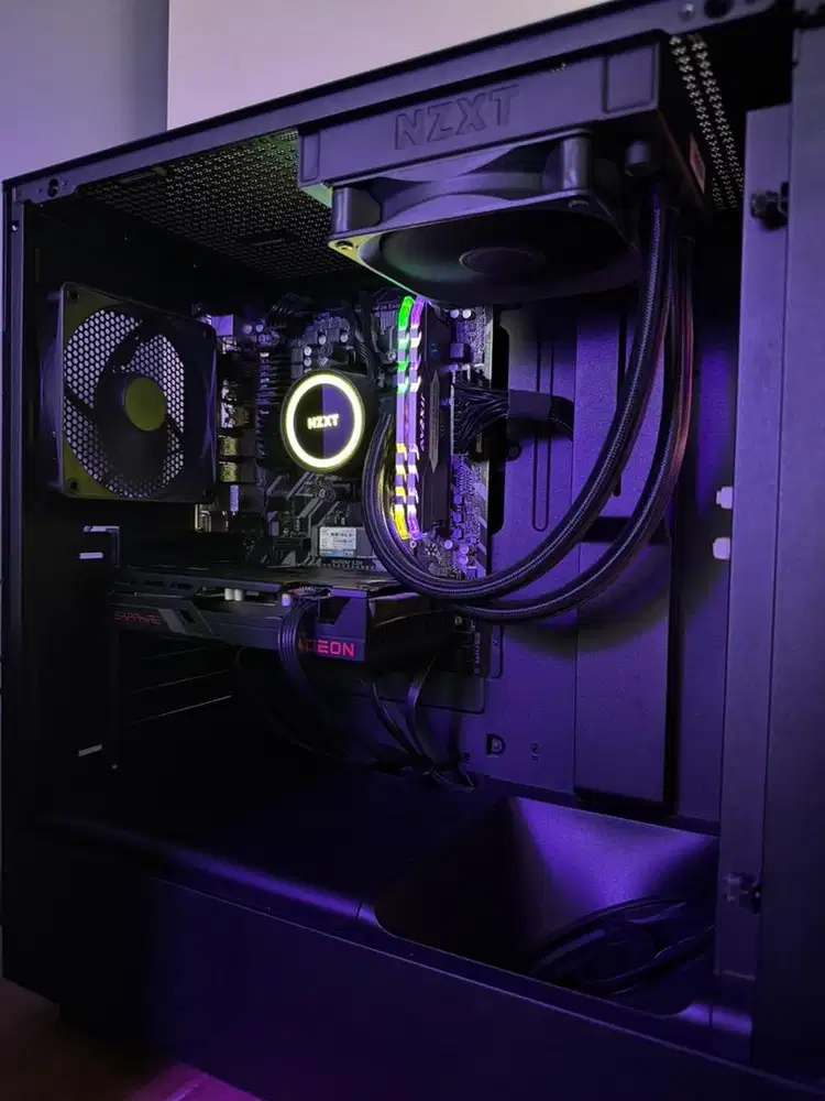 PC Gaming RX 6600 NZXT H1 | SSD 1.5TB | Siap Pakai