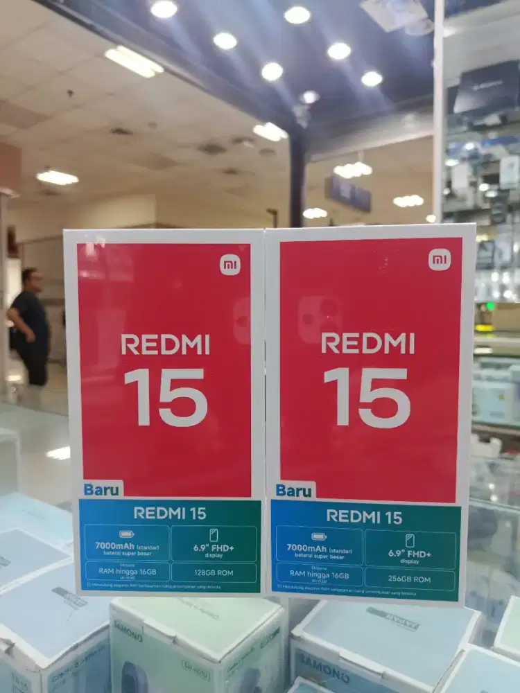 REDMI 15 HARGA PASTI TERMURAH SEGEL GARANSI RESMI 15 BULAN