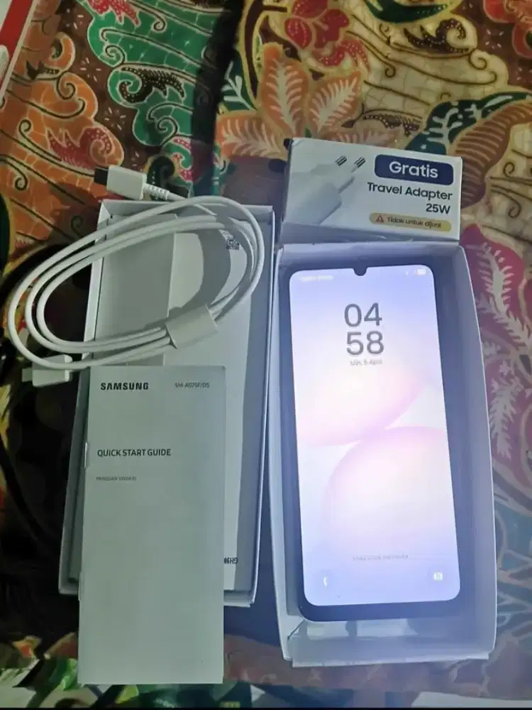 Samsung A07 4/128 Belum Sebulan TT Barter masuk