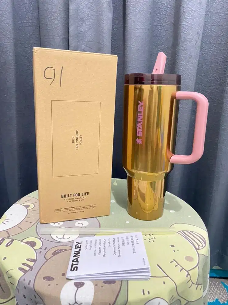 Tumbler Stanley 40oz Protour Polished Rose Gold Original