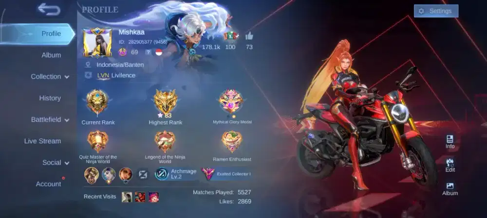 Akun ML (Mobile Legends)