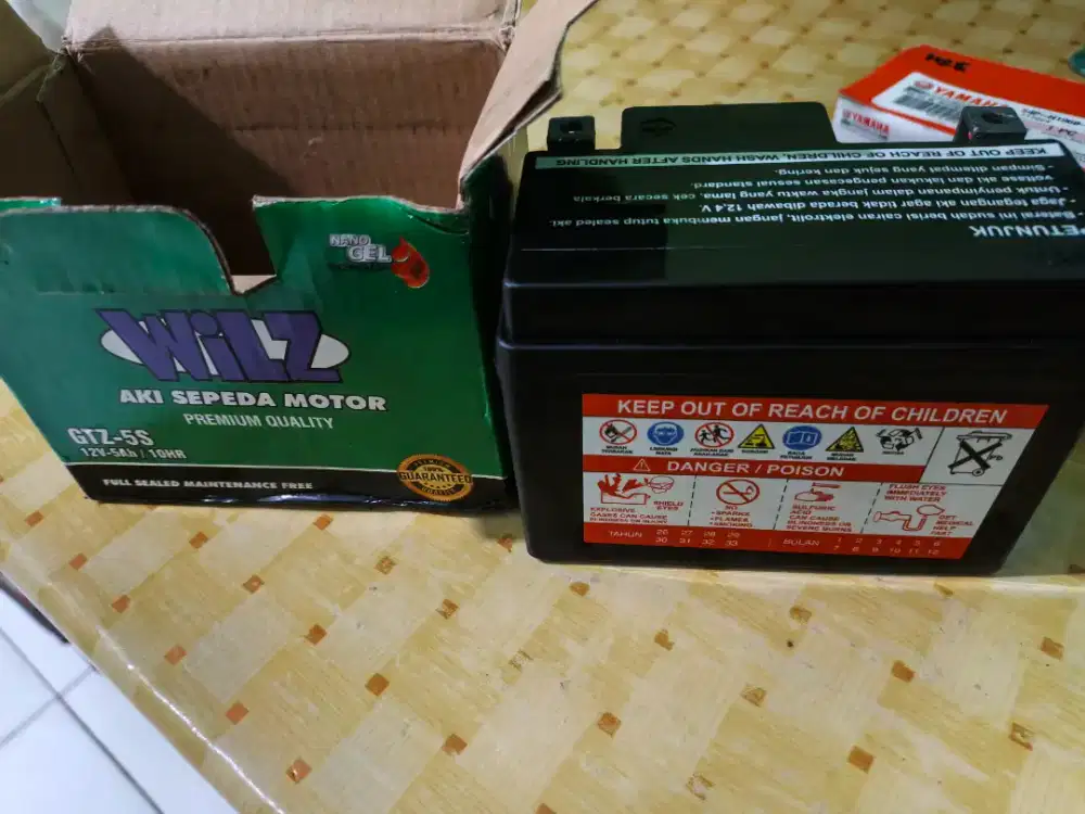 aki sepeda motor merk wilz