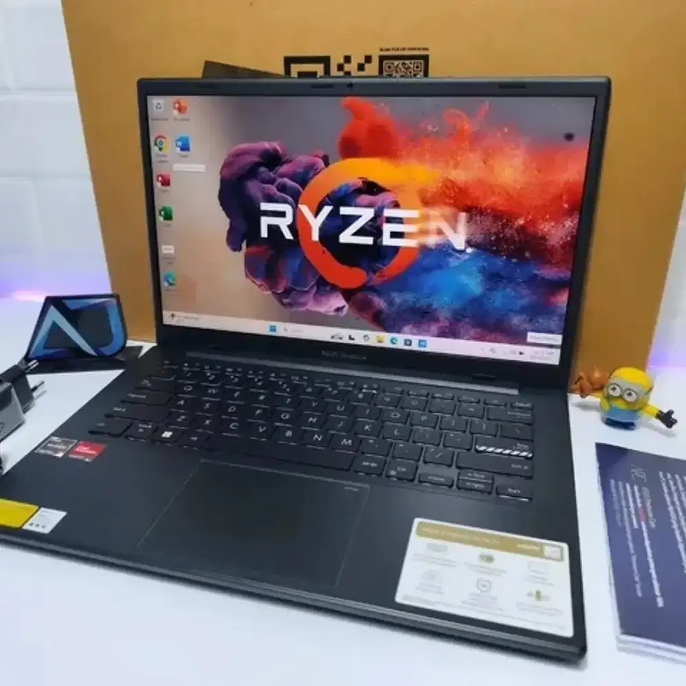 Asus Vivobook Go 14 E1404FA Ryzen 5 -7520U 16GB SSD 512GB  BUKA KOTAK
