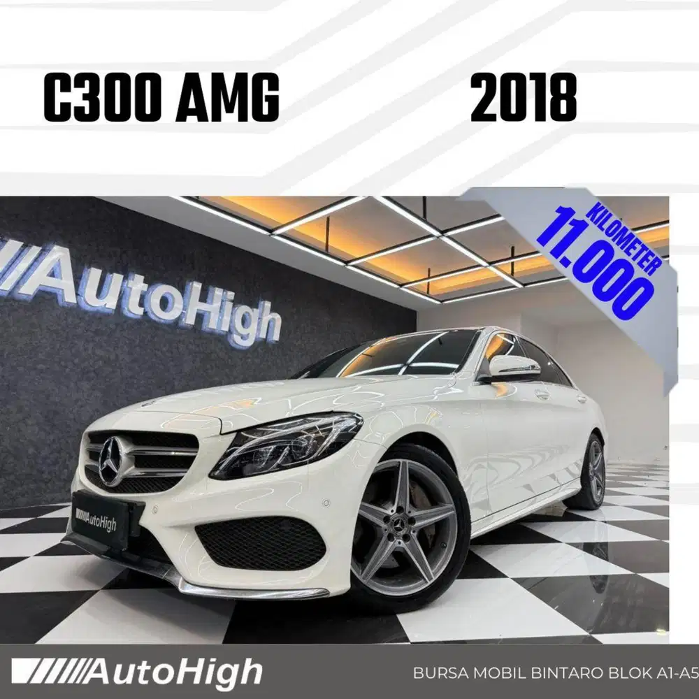 DP10% [Km11.000] C300 AMG 2018 White Reg 2020 #AUTOHIGH