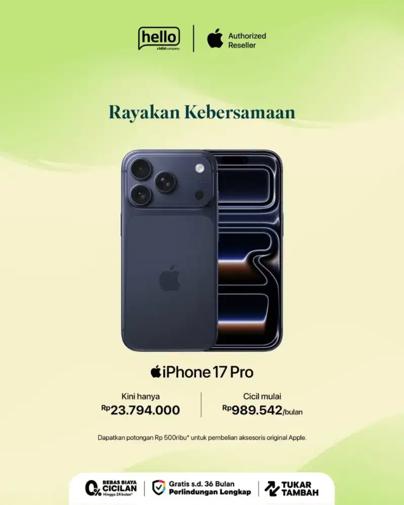 Cicilan 0% iPhone 17 Pro