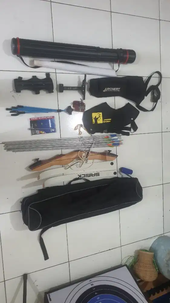 Alat panahan lengkap achery samick