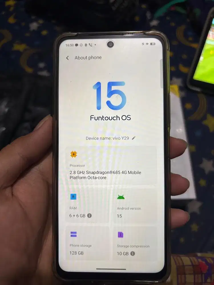 HP vivo y29 ram 6gb fullset like new mulus