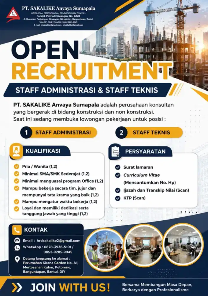 LOWONGAN KERJA KANTORAN