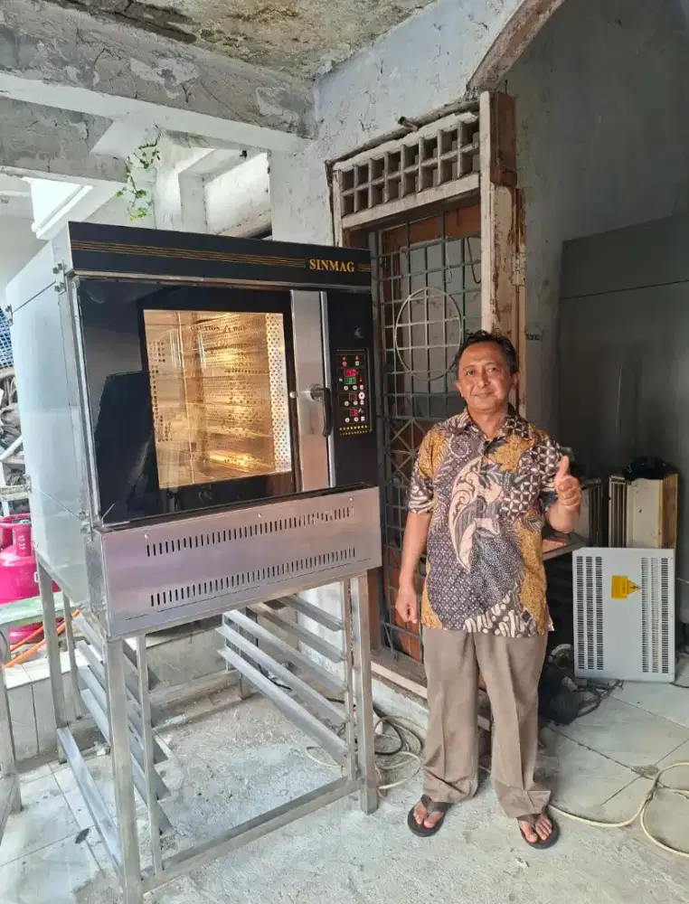 Oven Convection Gas isi 5 loyang model SM-705G Sinmag Taiwan