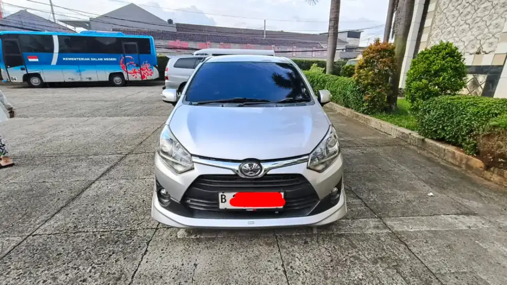 Dijual:Toyota Agya 1.2 G TRB Sportivo AT 2019 silver mesin bodi mulus