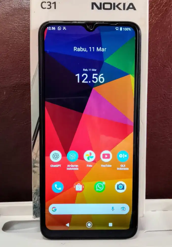 Nokia Android C31 Ram 4/64 komplit