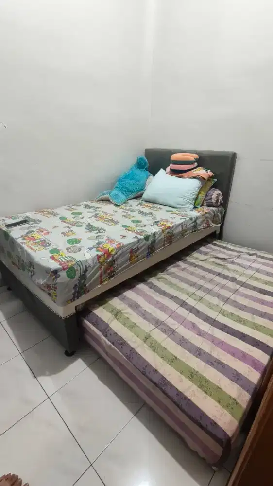 Kasur 2in1 120x200 Double Bed Tarik Bawah, Kondisi Bagus