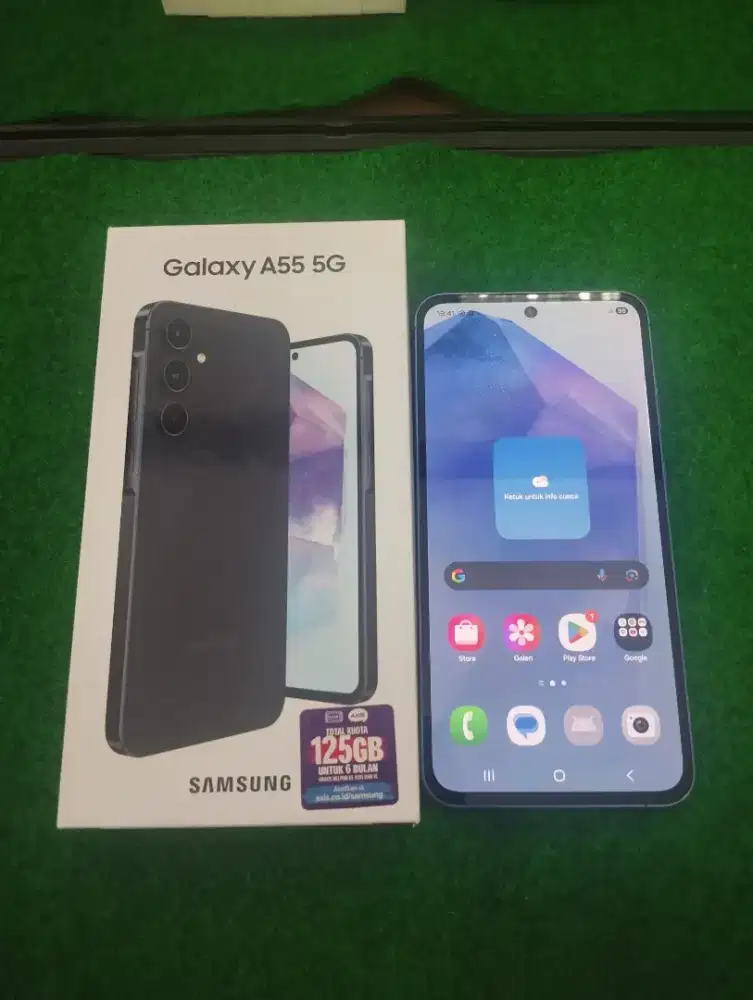 samsung A55 5G ram 8/256gb lengkap mulus