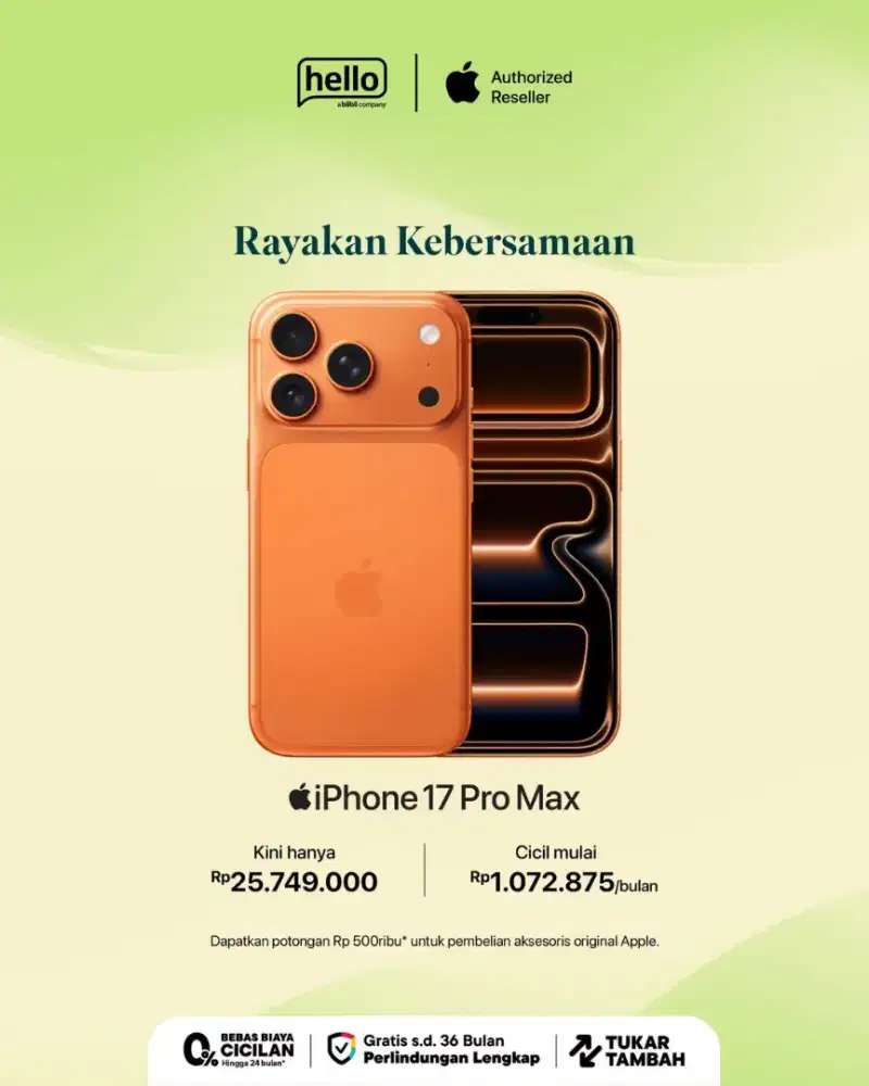 Cicilan 0% iPhone 17 Pro Max