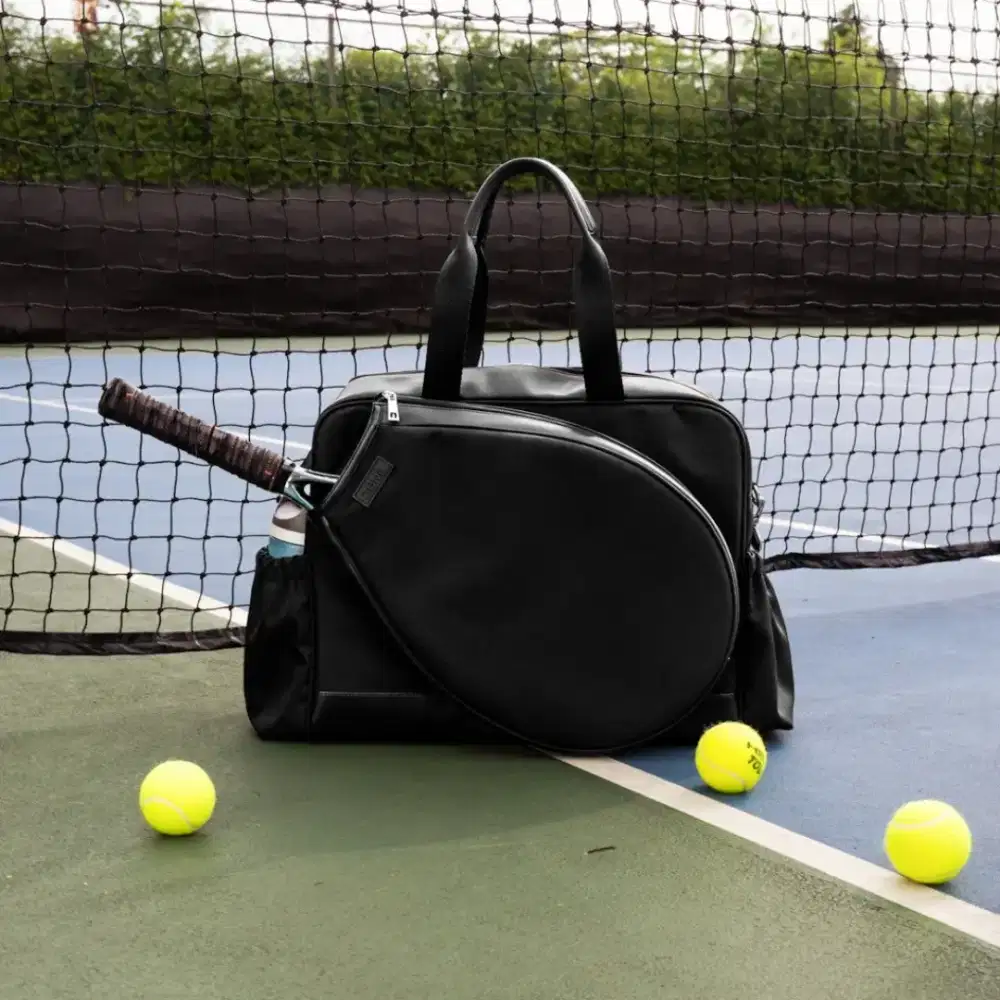 Tas Tennis/ Padel, Raket, Hitam,