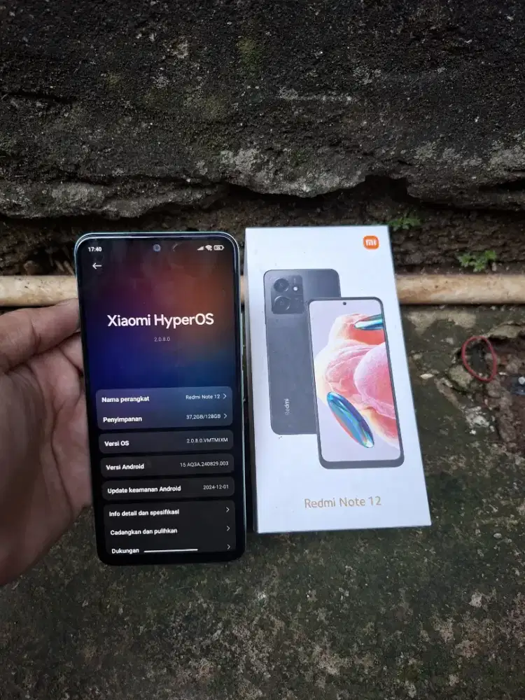 Hp redmi note 12 ram 6/128 fullset nominus