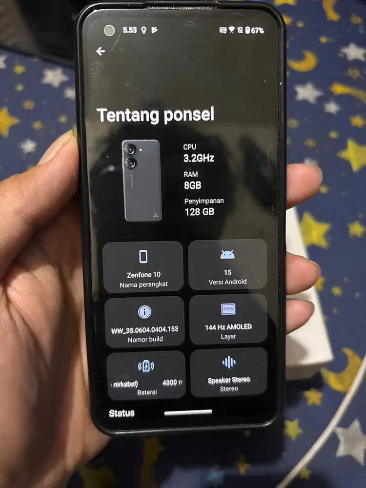 Hp asus zenfone 10 8/128gb black fullset