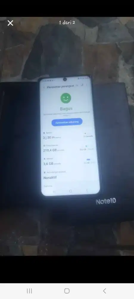 Samsung note 10 nfc  8/256 fulshett ori