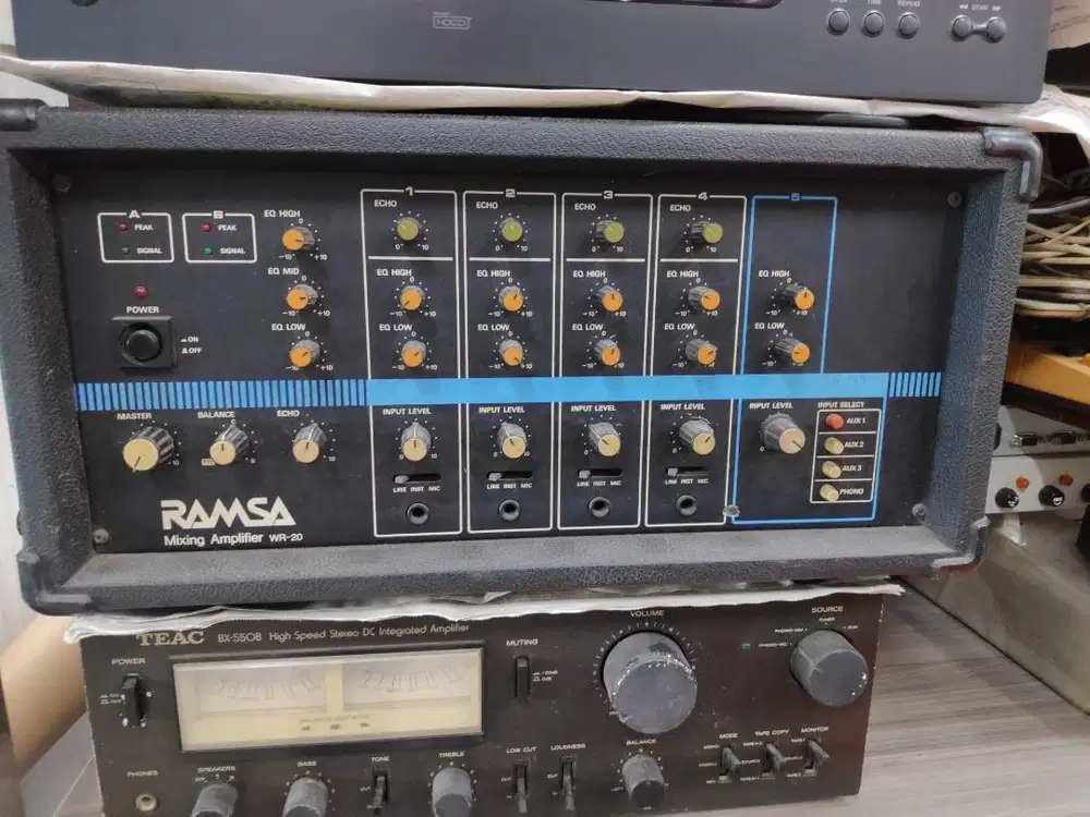 Power mixer Portable Ramsa WR20, Bagus Normal Original