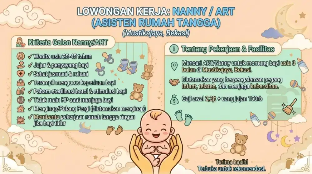 LOWONGAN ART MOMONG + SERABUTAN (BEKASI)