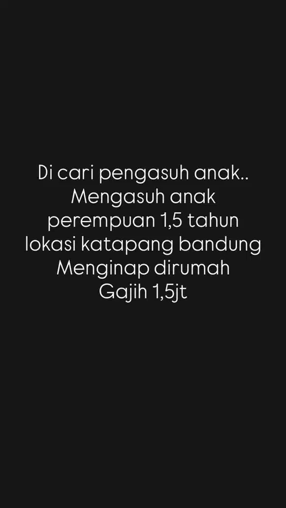 Pengasuh Anak Katapang Bandung