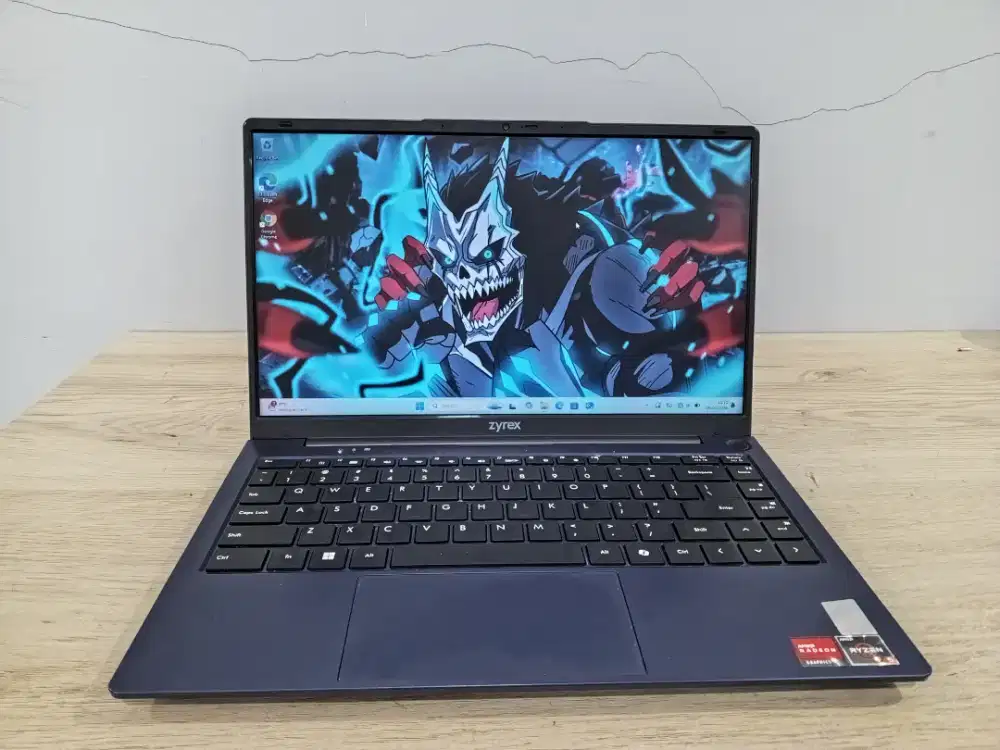 LAPTOP ZYREX TIPE SLIM RYZEN 5 RAM 16 SSD 256 MASIH BAGUS NORMAL
