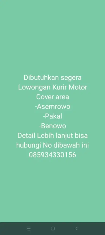 Kurir Paket Motor