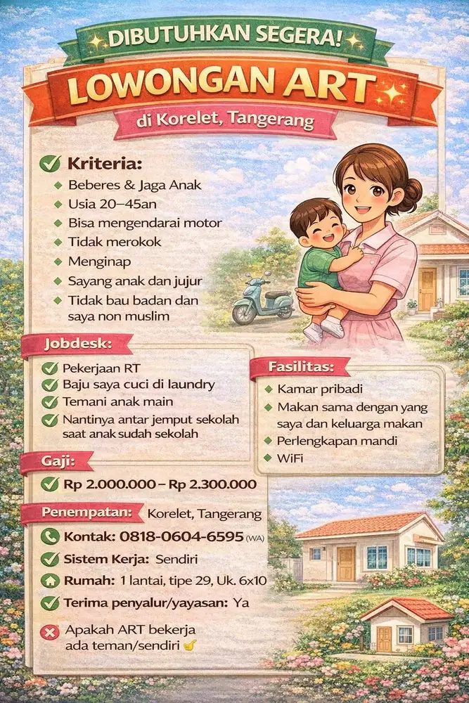 ART (Beberes & Jaga Anak)