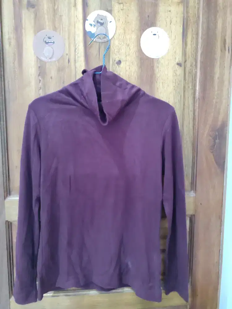 Heattech Turtle Neck Uniqlo Woman Size L