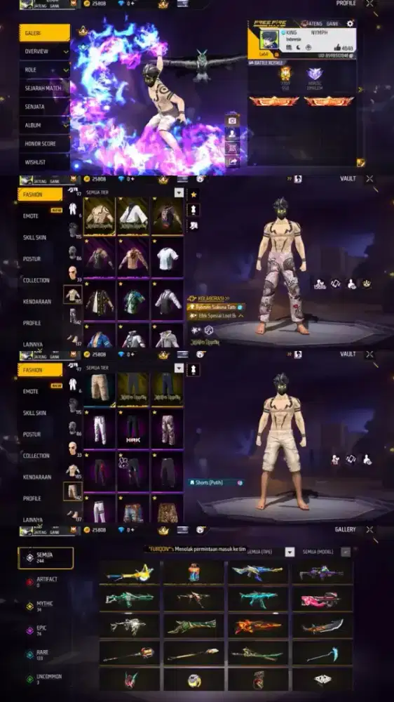 Akun Ff murah dan terpercaya