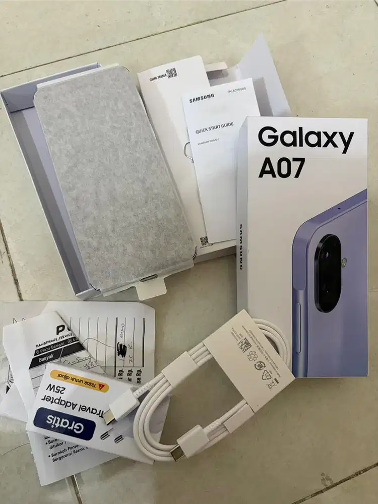Jual Samsung Galaxy A07, mulus, fullset
