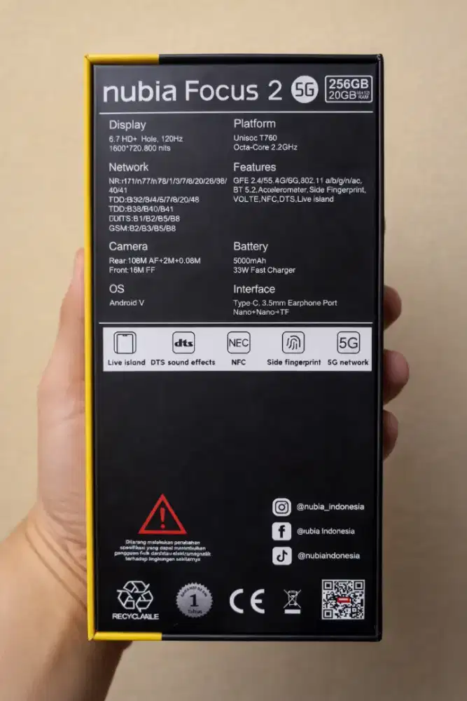Nubia Focus 2 5G mulus, kamera jernih tajam, bodi mulus, fungsi lancar