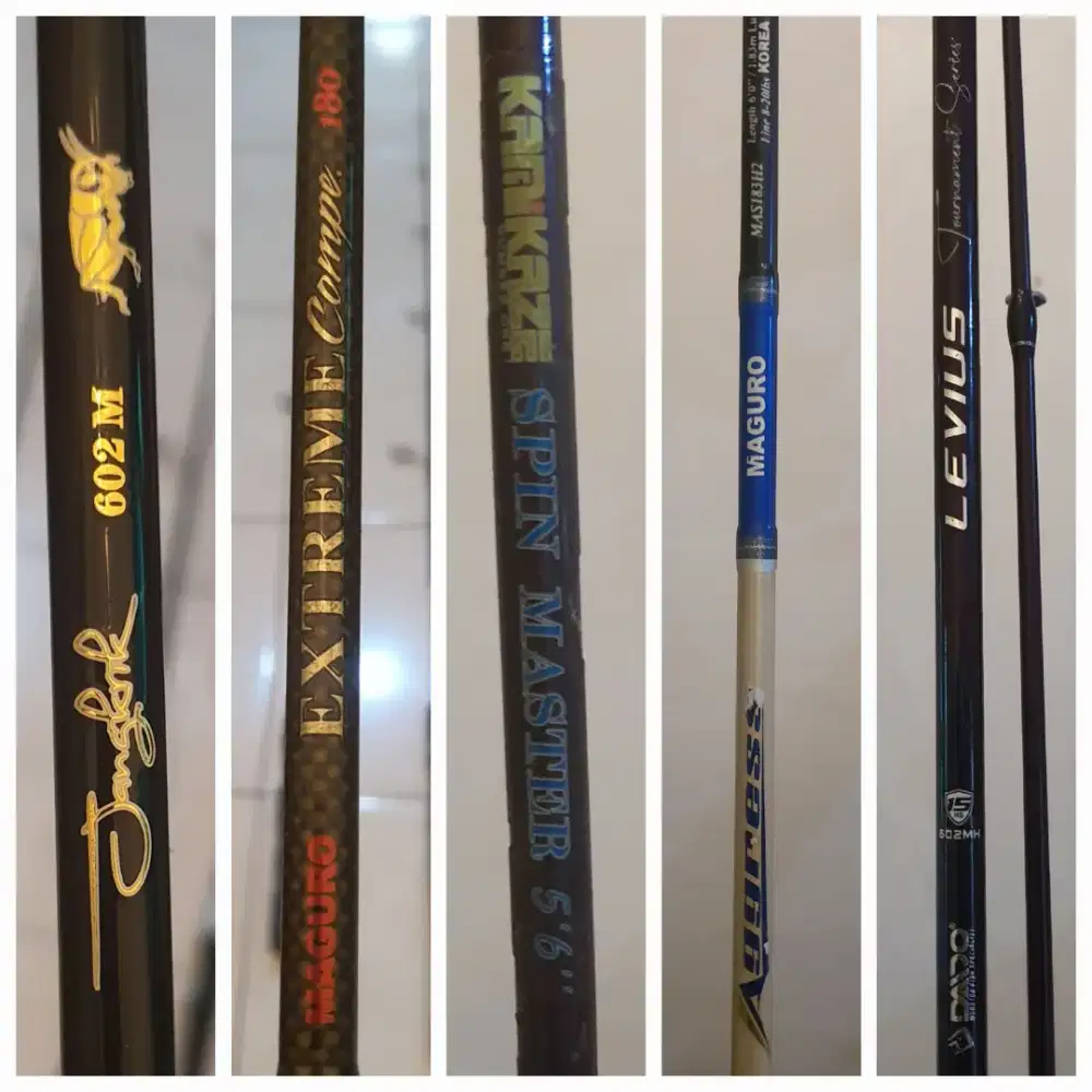 Dijual alat pancing second dan baru