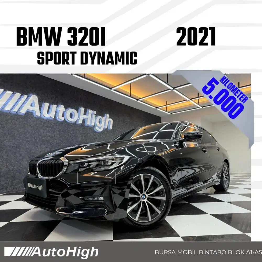 DP10% [Km5.000] 320i Sport 2021 Black Reg 2022 #AUTOHIGH