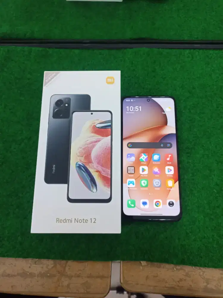 redmi note 12 ram 8/128gb lengkap mulus