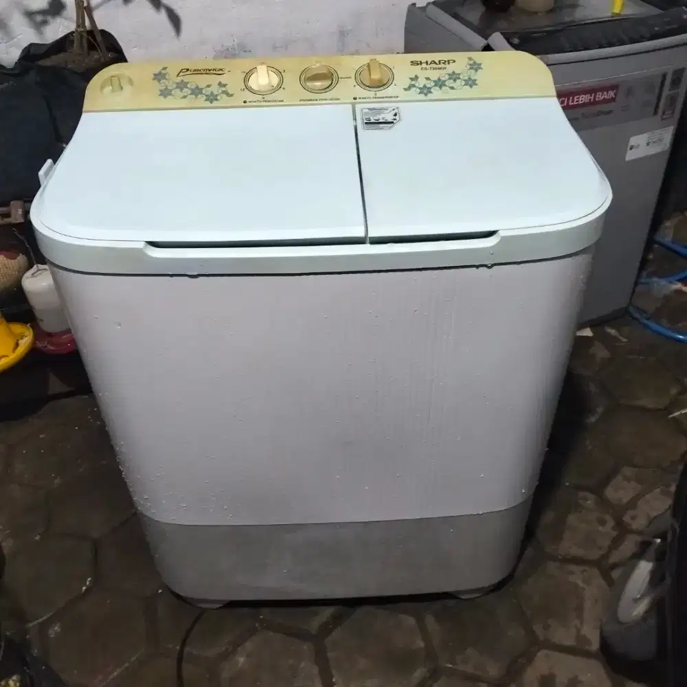 Mesin cuci 2tabung Sharp 9kg