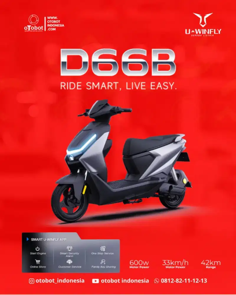 SEPEDA LISTRIK UWINFLY D66B