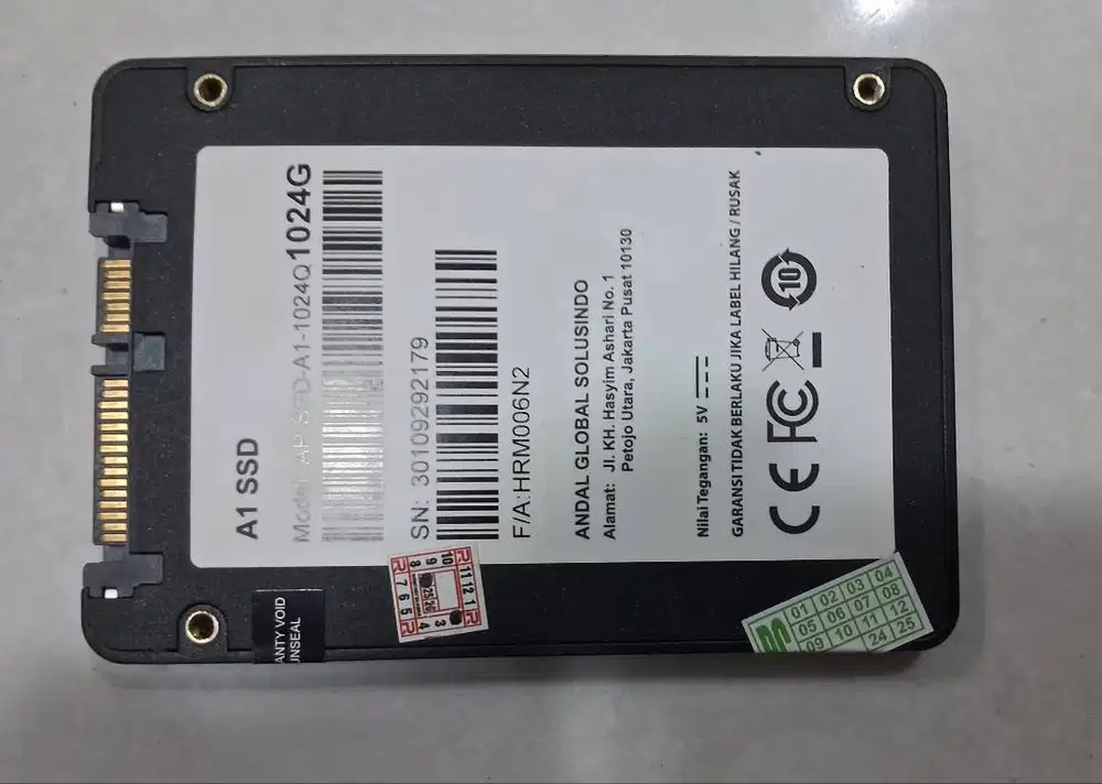 SSD 1TB (1024GB) Utk Laptop Ngebutt Kapasitas Besar Copotan BerGARANSI
