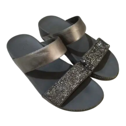 [PTII-30] Preloved Fitflop Lulu Crystal Embellished Slides
