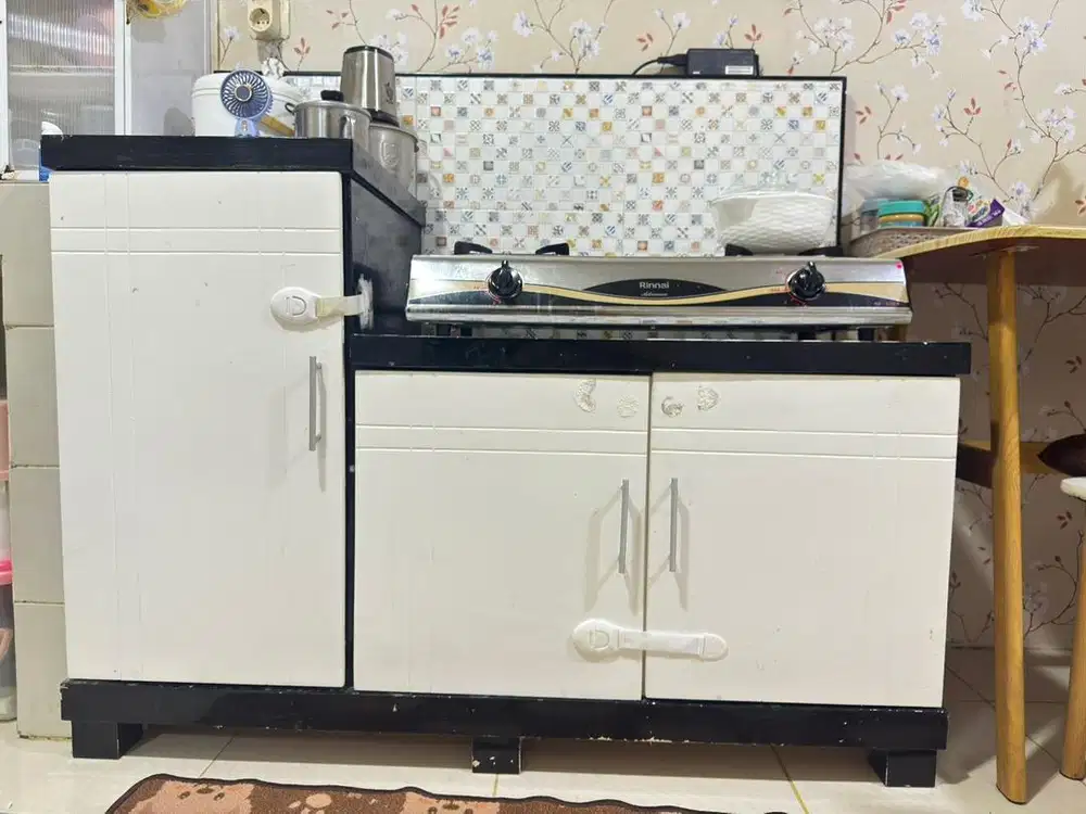 Meja kompor 2 tungku