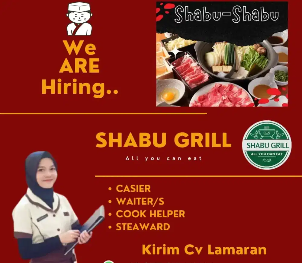 Di butuhkan secepatnya untuk restoran