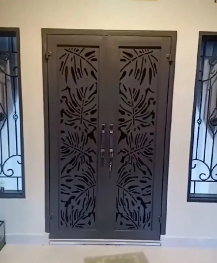 Pintu besi plat cating laser