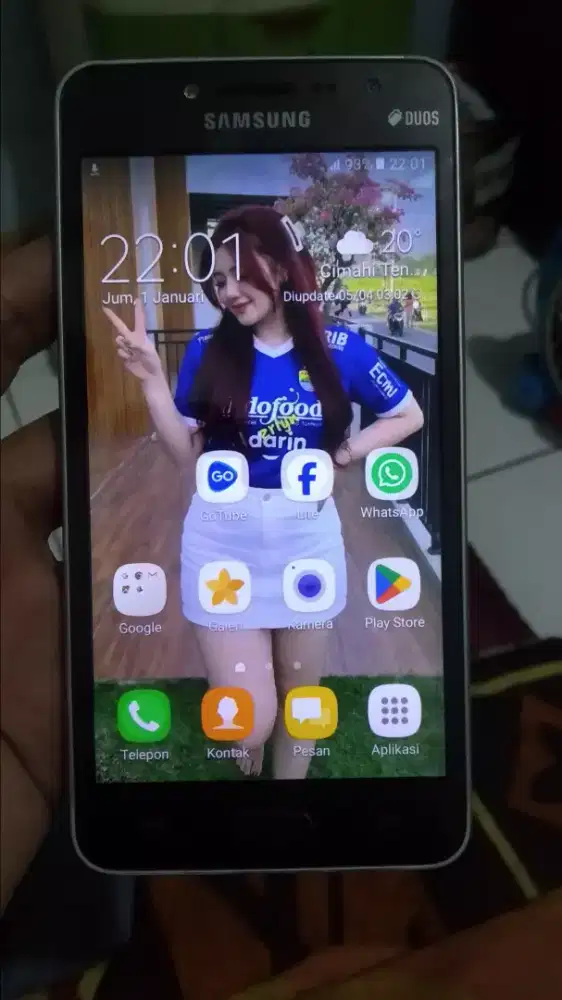 Samsung galaxy J2 prime 4G layar 5 inchi