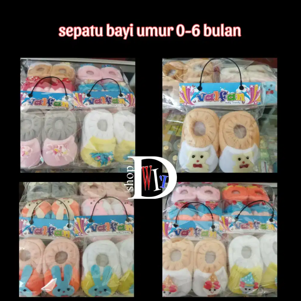 Sepatu bayi umur 0-6 bulan