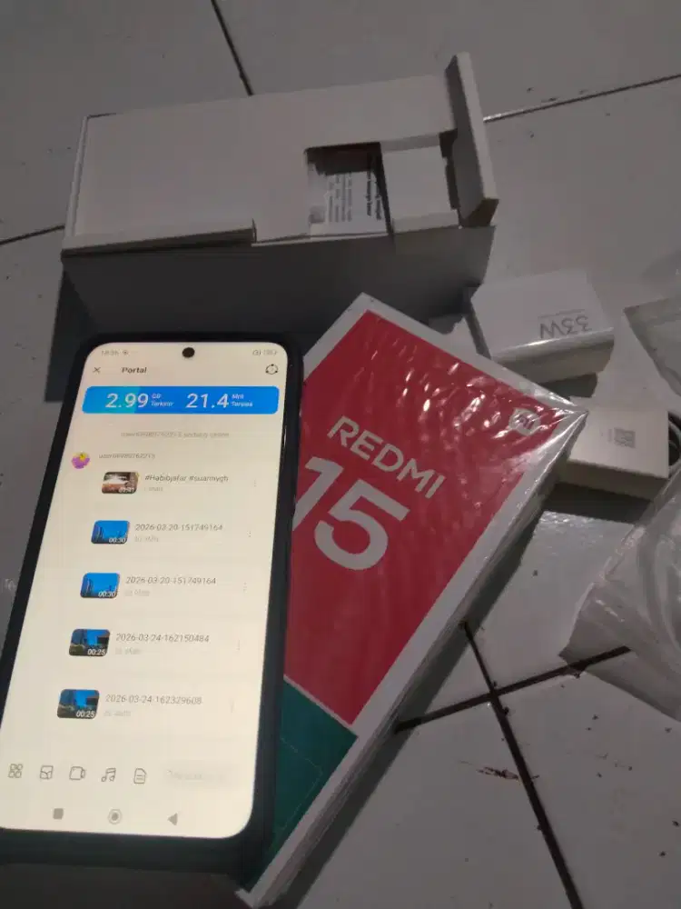 Jual xiaomi redmi 15 8/256 fullset